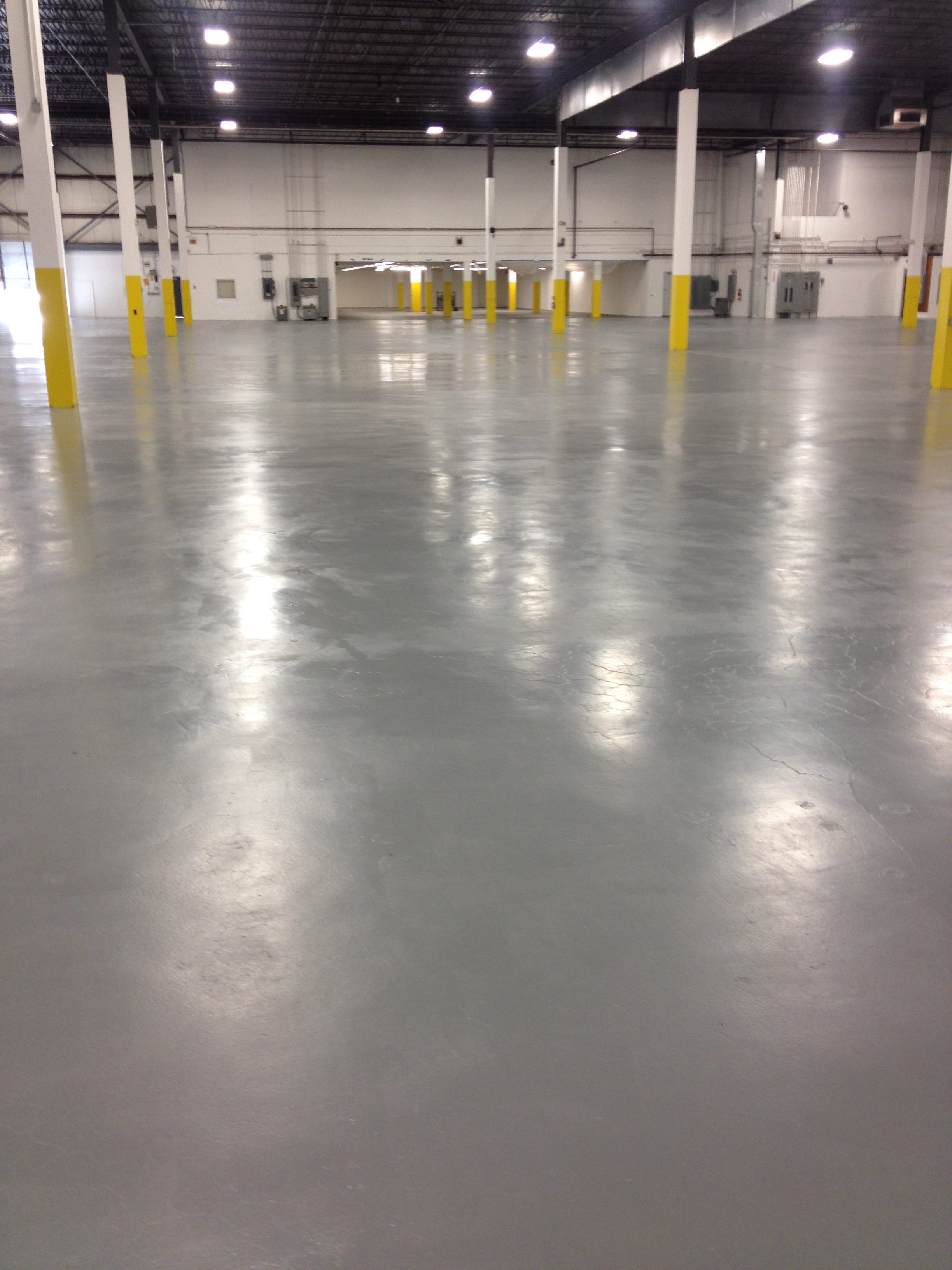 Warehouse Concrete Floor Repair - Meadowlands Parkway, NJ - Round Top